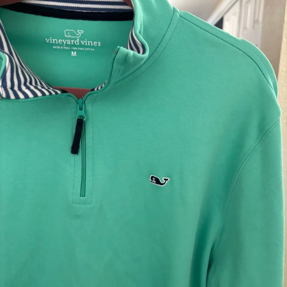 Men’s Vineyard Vines 1/4 Zip Pullover Mint Green